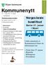 Kommunenytt. Norges beste busstilbud. Starter 27. januar i Siljan! I dette nummeret av Kommunenytt finner du informasjon om: