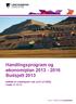 Handlingsprogram og økonomiplan 2013-2016 Budsjett 2013