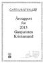 Årsrapport for 2013 Gatejuristen Kristiansand