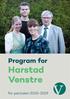 Program for. Harstad Venstre