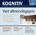 KOGNITIV 1 2014. Vant allmennlegepris