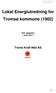 Lokal Energiutredning for Tromsø kommune (1902)