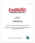 versjon X for Windows Veiledning EndNote - et program for å holde orden på referansene!