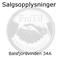 Salgsopplysninger. Balsfjordvinden 34A