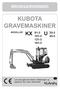 KUBOTA GRAVEMASKINER