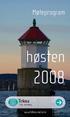 Møteprogram. høsten 2008. www.tekna.no/oslo