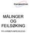 MÅLINGER OG FEILSØKING