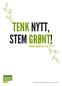 TENK NYTT, STEM GRØNT! ARENDAL PROGRAM 2015-2019