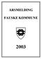 ÅRSMELDING FAUSKE KOMMUNE