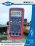 MANUAL WN61 ABCDE. Brukermanual. Side 1 ELIT WN61 SERIEN DIGITALT SANN RMS MULTIMETER