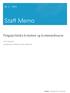 Nr. 1 2013. Staff Memo. Pengepolitiske komiteer og kommunikasjon. Jan F. Qvigstad. med Ingimundur Fridriksson og Nina Langbraaten