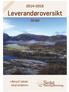 GRATIS 2014-2016. Leverandøroversikt. Sirdal. «Benytt lokale leverandører»