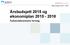 Årsbudsjett 2015 og økonomiplan 2015-2018 Fylkesrådmannens forslag