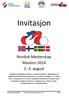 Invitasjon. Nordisk Mesterskap Masters 2014 2.-3. august