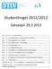 Studenttinget 2011/2012