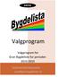 Valgprogram. Valgprogram for Gran Bygdeliste for perioden 2015-2019 KONTAKTINFORMASJON: post@granbygdeliste.no