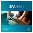 QuALITY SPA & ReSORT norefjell. spamenu