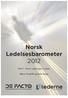 Norsk Ledelsesbarometer 2012. Del 1 - Noen vurderinger av lønn. Bitten Nordrik og Stein Stugu