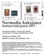 Normedia Auksjoner. Sommerauksjonen 2015. Auksjonen foregår i Normisjons lokaler, Linstowsgt 3, torsdag 4. juni klokken 18.00