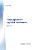 Tiltaksplan for psykisk helsevern 2005-2015