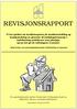 REVISJONSRAPPORT. Et samarbeidsprosjekt mellom Årstad bydel, Fyllingsdalen bydel og Høgskolen i Bergen, vernepleierutdanningen.