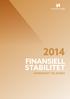 2014 Finansiell stabilitet. Sårbarhet og risiko