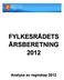 FYLKESRÅDETS ÅRSBERETNING 2012