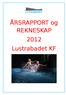 ÅRSRAPPORT og REKNESKAP 2012 Lustrabadet KF