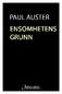 Paul Auster. Ensomhetens grunn. Oversatt av Knut Ofstad