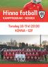 Hinna fotball KAMPPROGRAM - HERRER