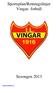 Sportsplan/Retningslinjer Vingar- fotball