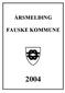 ÅRSMELDING FAUSKE KOMMUNE