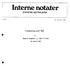 Interne notater. Publisering med TEX STATISTISK SENTRALBYRÅ. Nog E. Strugstad og Bjorn H. Vatne. 28. oktober 1987. 87/42 30.