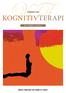 Tidsskrift for. kognitivterapi. nr 2 årgang 14 JuLi 2013. norsk forening for kognitiv terapi