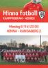 Hinna fotball KAMPPROGRAM - HERRER