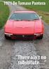 1971 De Tomaso Pantera There ain t no substitute