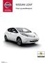 NISSAN LEAF. Priser og spesifikasjoner. Insert High resolution picture here 15.09.2015 NO-04C-0712 MY16