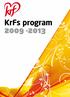KrFs program 2009-2013