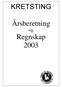 KRETSTING. Årsberetning. og Regnskap 2003