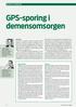 GPS-sporing i demensomsorgen