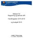 Seksjon for Regulering og teknisk drift. Handlingsplan 2015-2018. og budsjett 2015