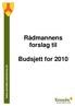 Rådmannens forslag til