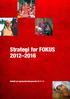 Strategi for FOKUS 2012 2016