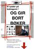 Vi rydder på boklageret! OG GIR BORT BØKER