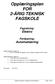Opplæringsplan FOR 2-ÅRIG TEKNISK FAGSKOLE