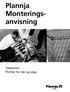 Plannja Monterings- anvisning