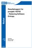 Resultatrapport for prosjekt 165763 - Reducing Software Entropy