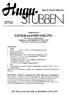 Innkalling til GENERALFORSAMLING. PÅ HUGULIA FJELLSTUE LØRDAG 6. SEPTEMBER 1997 KL. 15.00 (Veibrukere er velkomne, og de har talerett)