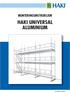 MONTERINGSINSTRUKSJON HAKI UNIVERSAL ALUMINIUM