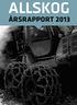 ÅRSRAPPORT 2013 - FRA STYRET INNHOLD